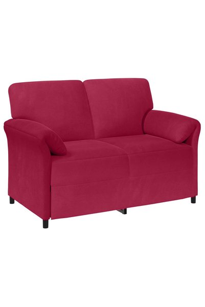 vidaxl Canapea cu 2 locuri Roșu Vin 138 x 83 x 95 cm Catifea