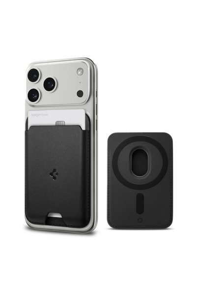 Spigen MagSafe Wallet , Spigen, Valentinus MagFit 2 Cards, Black AMP02284