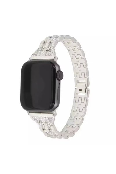REDz Accessories Curea CrystalGlow pentru Apple Watch, Design elegant, Zale c...