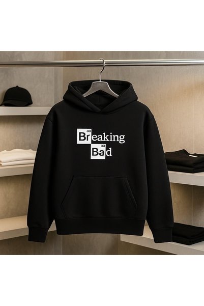 Vordevia Breaking Bad Printed Cotton 3 Thread Threaded Oversize Sweatshirt