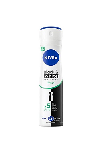 NIVEA Invisible Black & White Deodorant Spray proaspăt pentru femei, 150 ml