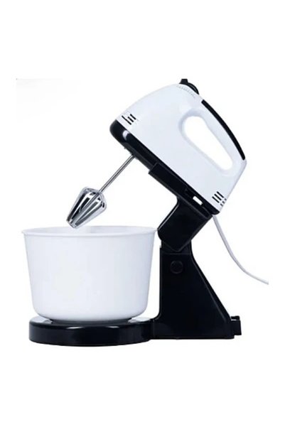 NO BRAND Mixer Electric cu Bol Rotativ de 2 L, Putere 200 W, 7 Trepte de Vite...