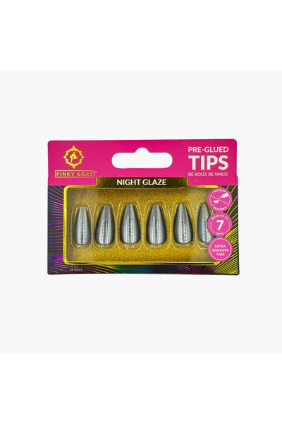 Pinky Goat Classic French Pre-Glued Nails