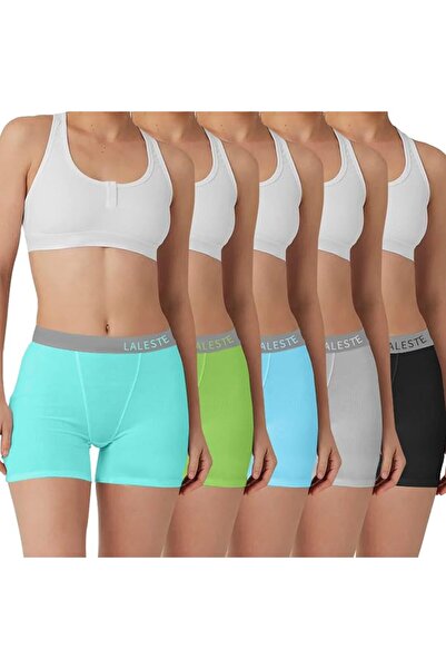 GENERAL LALESTE Women Cotton Boxer Briefs 3" Inseam Boy Shorts Underwear Anti...