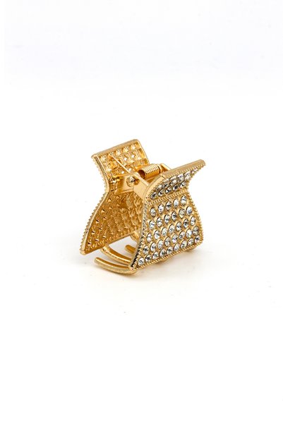 Nearsis Zircon Stone Cornered Metal Latch Buckle