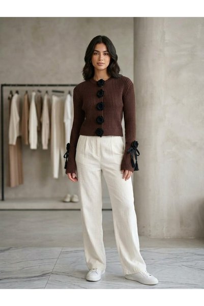 shewas Crop triko hırka