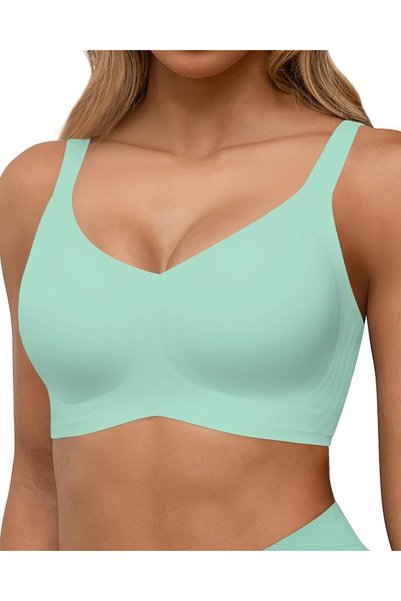 GENERAL HORISUN Seamless Bras Full Coverage Wireless Push Up Bra for Women No...