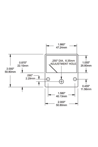 Blue Sea Systems Mikro AC Analog Ampermetre 0-50A