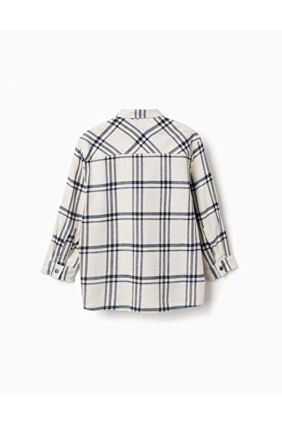 Ziddy LS Shirt Flannel, White