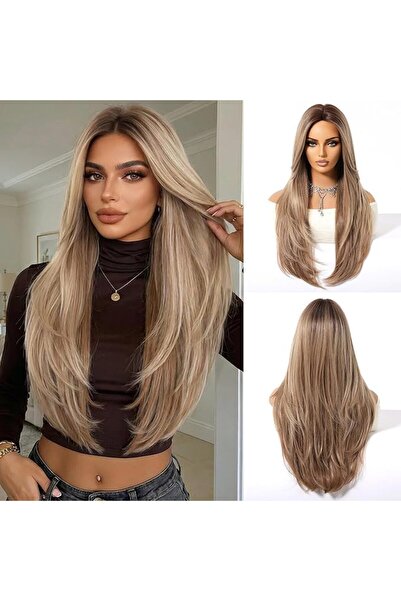 GENERAL OMELPIS Long Dark Brown Straight Wigs with Bangs for Women Natural He...