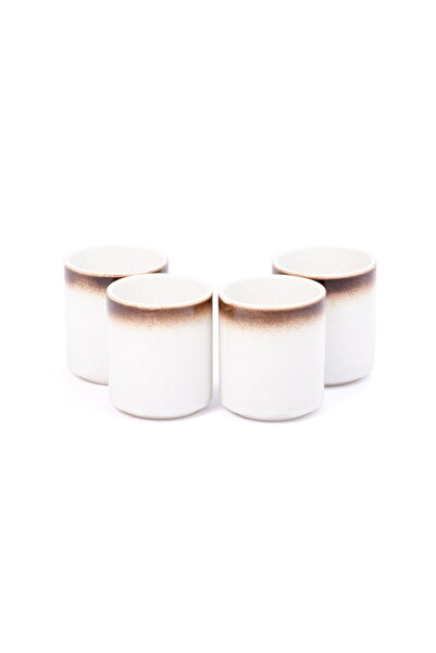 Violet Ceramic Cup Set 4 Pieces 150 ml