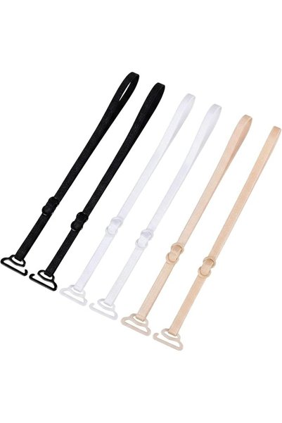 GENERAL 3 Pairs Bra Straps Replacement Adjustable Narrow Shoulder Straps Set ...