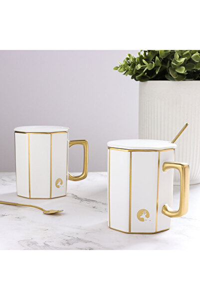 Neat 2-Piece Cup Set with Saucer and Lid
