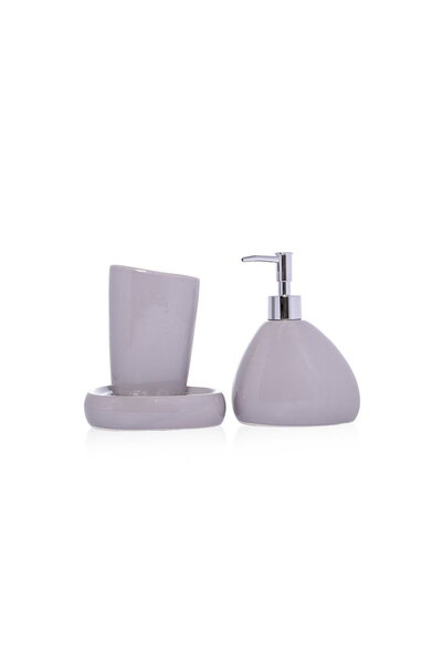 UTENSILS PALACE Soap Dispenser, Water Cup, and Gray Soap Dish