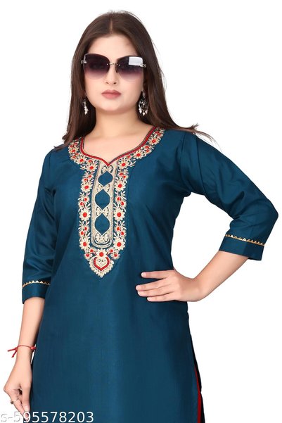 Generic Brand Woman Kurtis with Embroidery, Kurtis with Embroidery