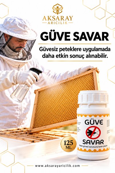 Aksaray Arıcılık Güve Savar Petek Güvesine Karşı Petek Koruma Kimyasal İçermez 125 ml
