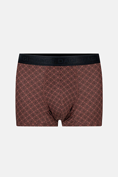 Dagi Brown Patterned Micro Modal Boxer