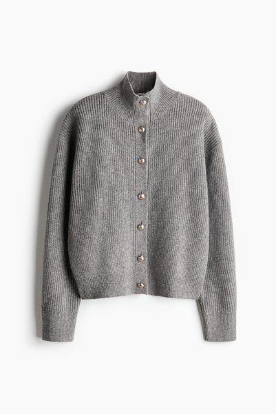 H&M Yarım Balıkçı Yakalı Hırka
