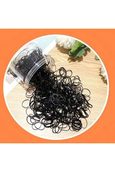 GENERAL 600 Pack Small Disposable Elastic Hair Bands Women Rubber Band Ponyta...