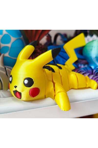 Generic Brand Figurină Articulată Pikachu Imprimată 3D, Jucărie Senzorială Fl...