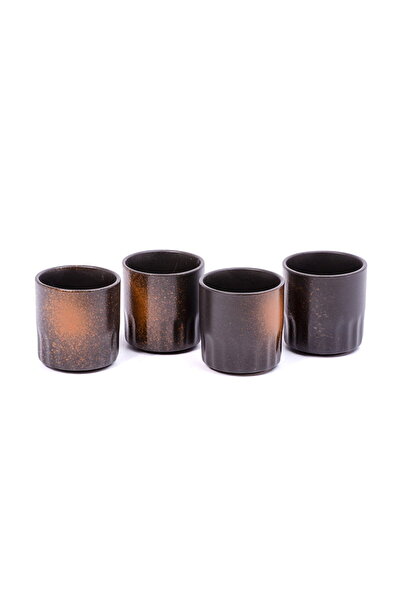Violet Ceramic Cup Set 4 Pieces 150 ml