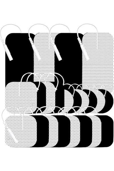 Paporich 24 Pack Replacement Pads for TENS Unit, Latex-Free Reusable Eletrode...