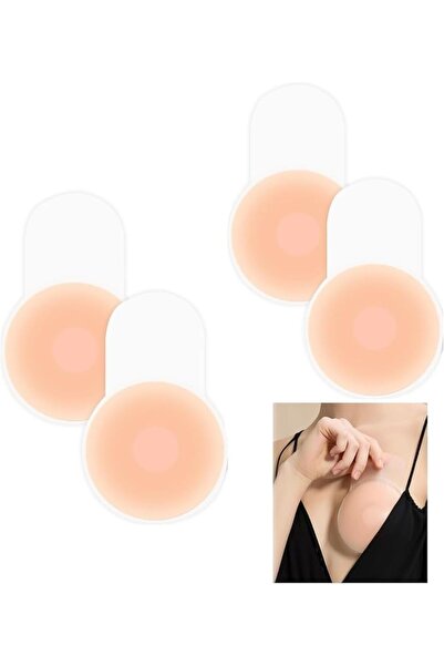 GENERAL 2 Pairs Sticky Bra for Women Push Up Backless Silicone Invisible Reus...