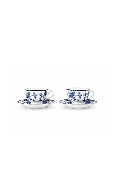 CAVO Kaffo Coffee Cup Set with Saucers 12 Pieces 80 ml - White