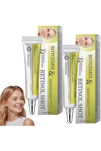 Yelajoy 2 PCS Retinol Tightening Cream,Wrinkle Lift Anti-Aging Booster