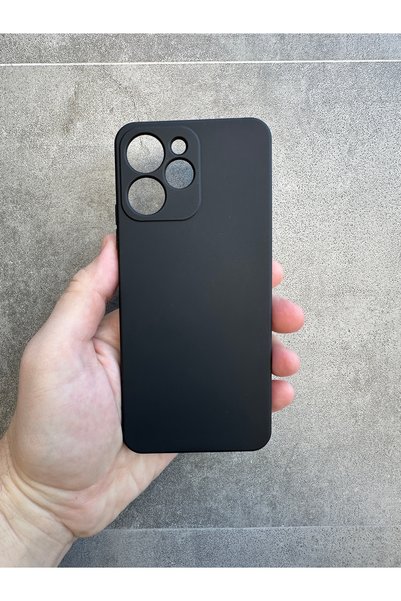 YZGOLDEN حافظة هاتف من السيليكون باللون الأسود متوافقة مع كاميرا Redmi 12