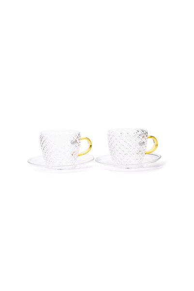 Glaze طقم اكواب + صحون 6 حبات