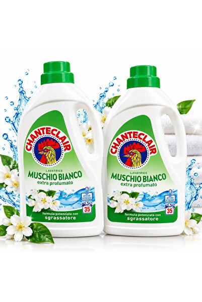 Chanteclair Set 2x 1575 ml detergent lichid mosc alb Chante Clair