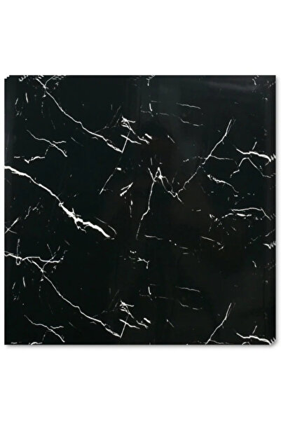 Tapetoo Home Decor Комплект от 10 стенни панела с ефект на черен мрамор, с бе...