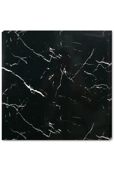 Tapetoo Home Decor Комплект от 30 стенни панела с ефект на черен мрамор, с бе...