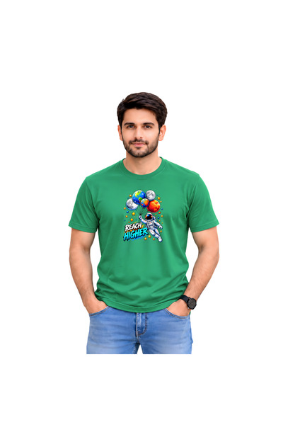 PRINTSHOP4ME Astronaut Space Men's T-Shirt | Short Sleeve | Cotton Casual Wear