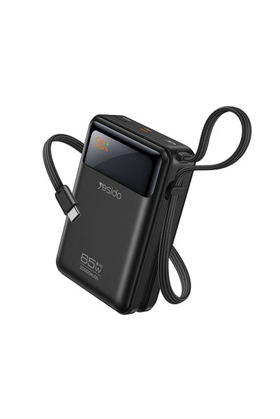 Yesido Powerbank YP97 20000mAh με Θύρα USB-C και Ενσωματωμένο Καλώδιο Type-C,...