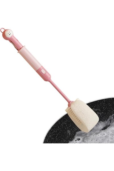 Generic مجموعة أدوات تنظيف الزجاجات المحمولة ذات المقبض الطويل القابل للفصل