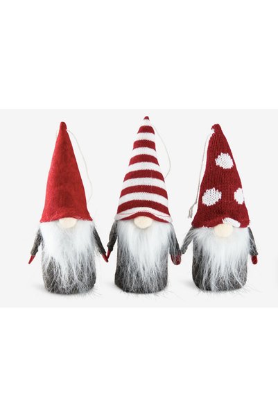 petbutik35 New Year's Elf Set of 3 Bondle Y17Cm Felted Assorted