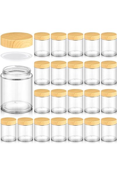 Norme Glass Jars with Lids Empty Small Glass Containers and Inner Liners Reus...