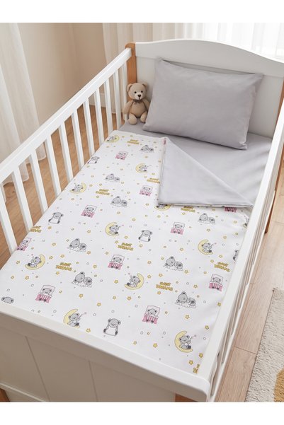 Terzi Ömer 100% Cotton Sweet Dreams Cute Koala Patterned 3-Piece Baby Duvet C...