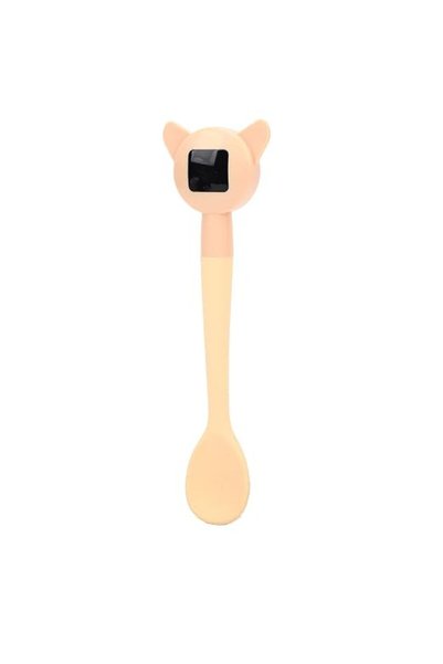 EACAM Baby Food Spoon with Thermometer, 17cm, Silicone and Abs