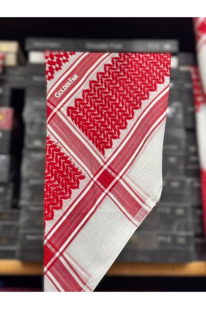Lal Scarves & Shawls شماغ روعه احمر انجليزي