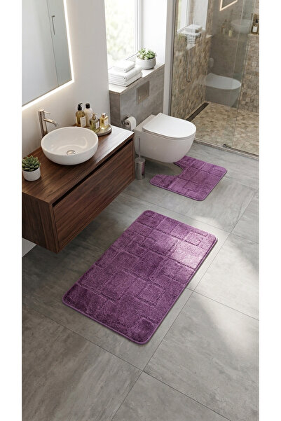 Indomex COVOR DE BAIE CLT16 SET 2 BUC. 50x80/40x50cm D. VIOLET