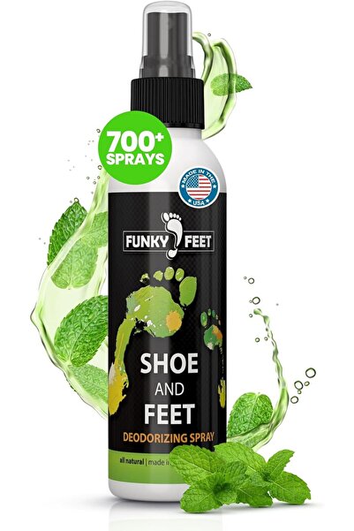 Funky Feet Shoe Deodorizer Spray - Foot Spray 4oz - Foot Deodorant Extra Stre...