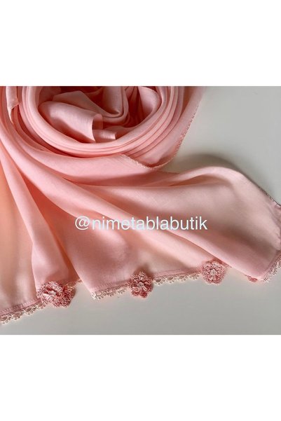 Nimet Abla Butik Hand Embroidered Shawl Hijab