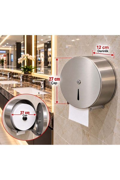 ACAR SU ARMATÜRLERİ Mini Seri Kağıt Verici 27 cm-430 Paslanmaz Kalite Acar 28900