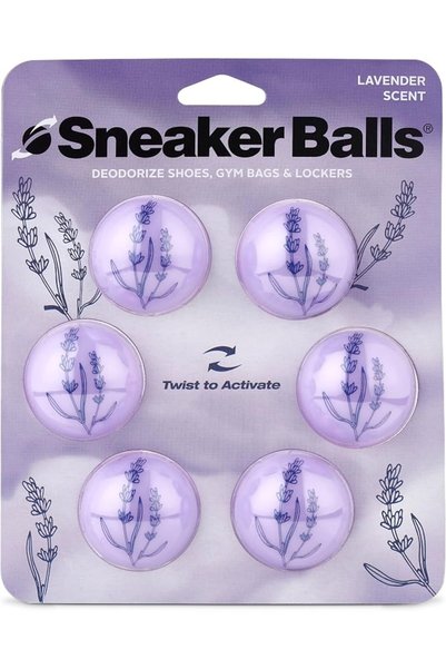 SNEAKERSUPS مزيل ومضاد لرائحة أحذية السنيكرز والكرة، برائحة اللافندر، 6 قطع -...
