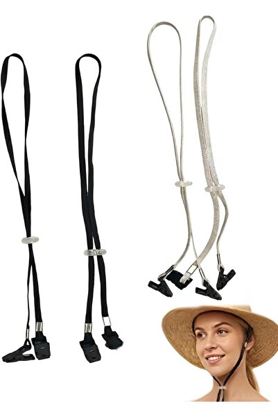 GENERAL Pack of 4 Hat Cap Clip Set, Hat Retainer Clip & Cap Holder, Windproof...