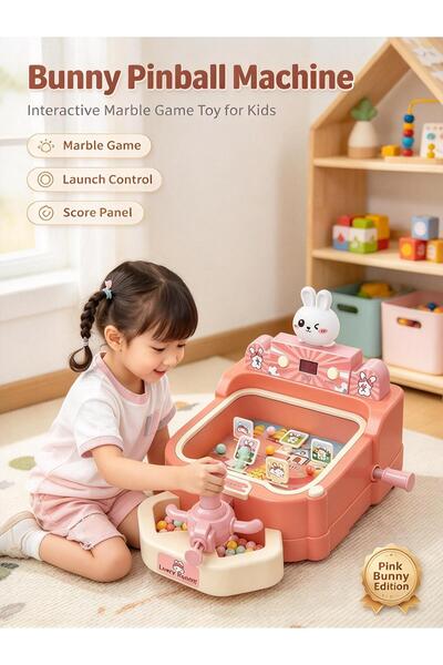 Generic Desktop pinball machine toy Elastic ball game console Desktop footbal...