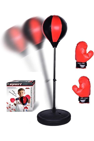 Soofam Sport Boxing Toy Set Punching Bag with Gloves And punching bag, Standi...